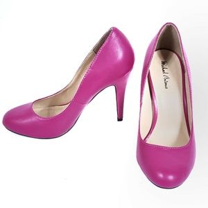 Michael Antonio 8.5 Pink Leather Pump High Heels